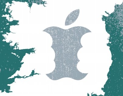 Apple Ireland bites - close up detail